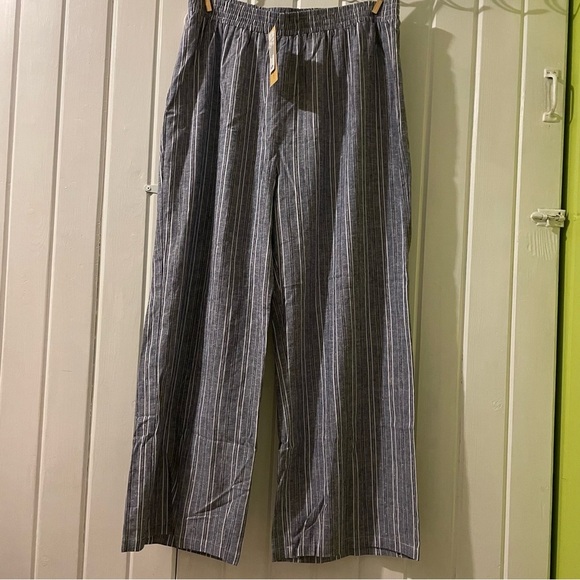 Linda Anderson Pants - Linda Anderson linen blend travel pants-large NWT